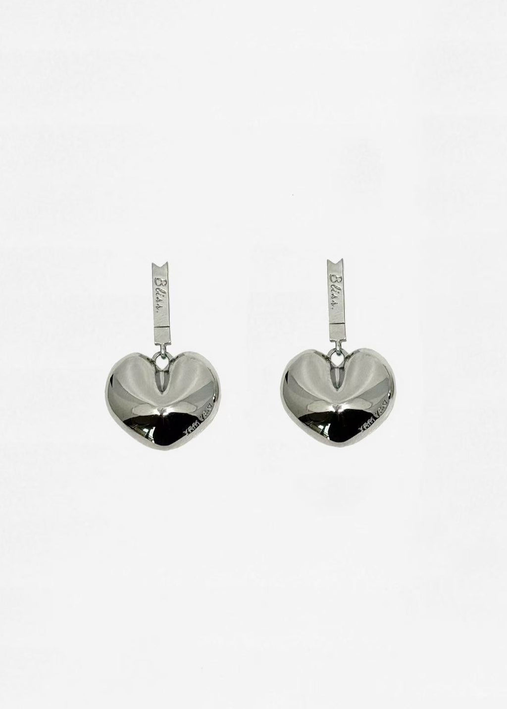 004. Bliss — 18K White Gold Plated Fortune Cookie Drop Earrings